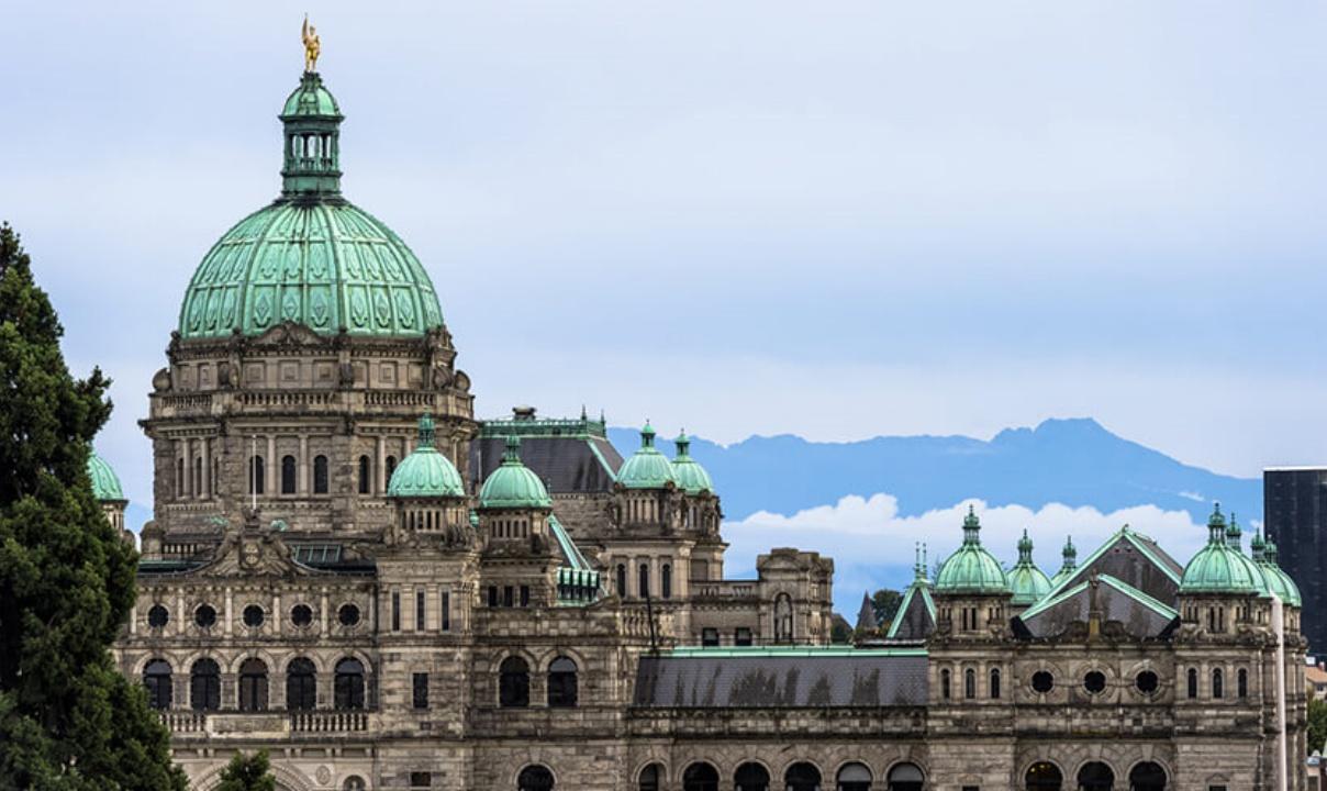 The parliament buildings in Victoria, BC.