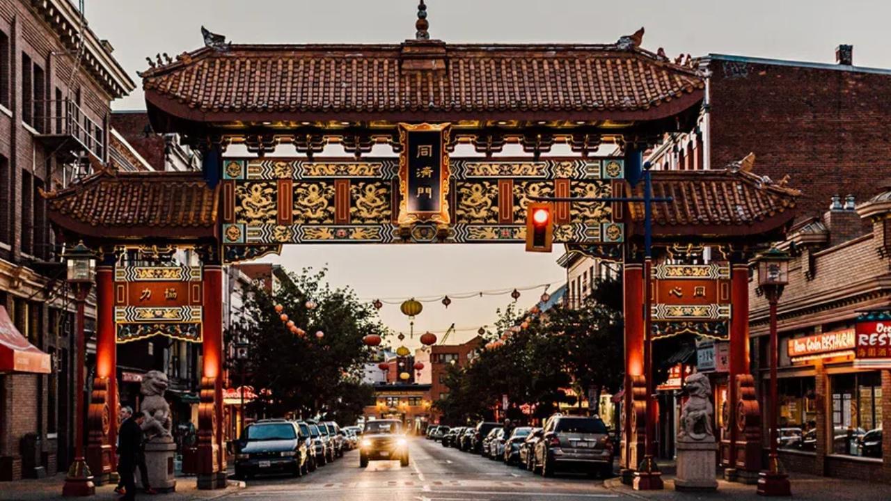 The Chinatown gate in Victoria, BC.