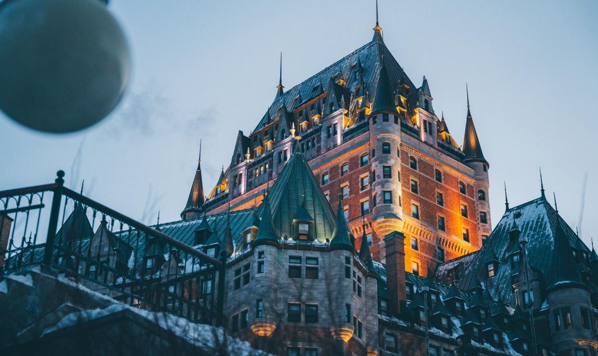 The Fairmont le Chateau Frontenac Hotel in Quebec City.